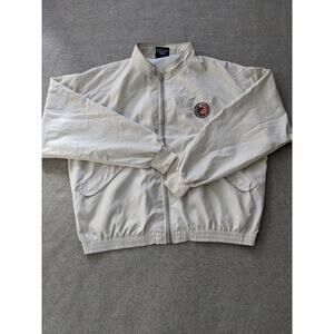 Vintage Mens 2005 US Open Pinehurst No 2 Golf Jacket Coat Lined White PGA XL